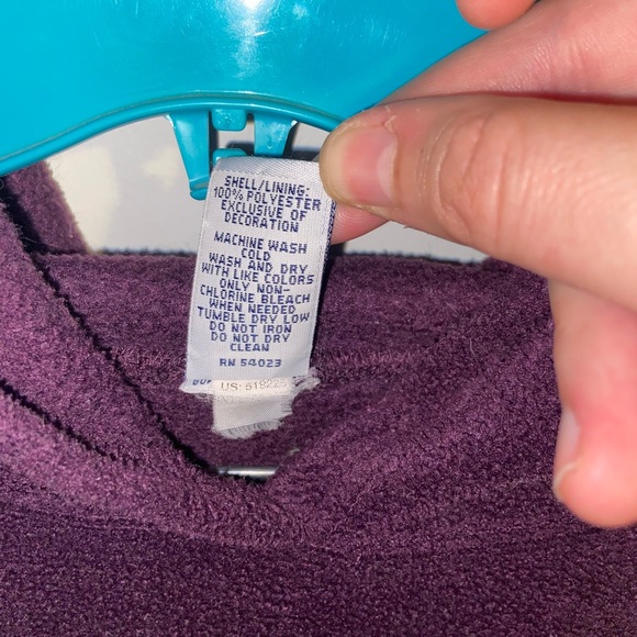 Gap Purple Fleece Sweater Large Pre-owned SOLD - Picture 3 of 11
